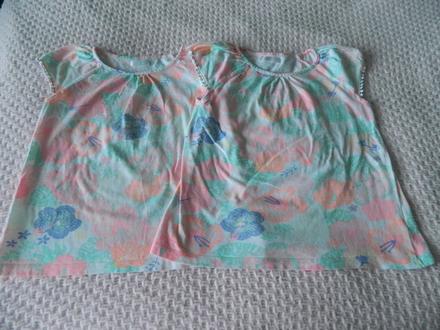 Tričko s krátkym rukávom pre dvojičky č. 128, 128