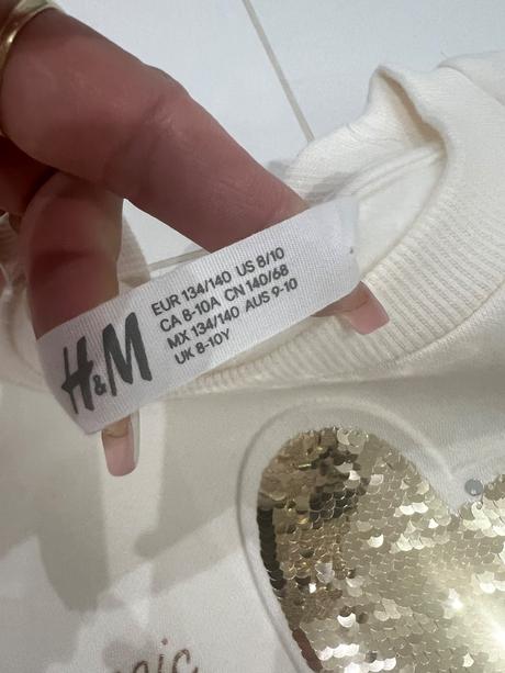 Mikinka a tričko h&m 134/140, h&m,134