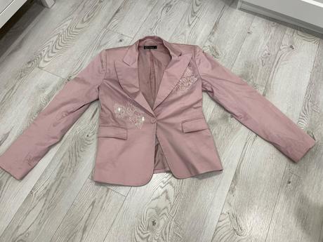 Elegantné ružové sako, l
