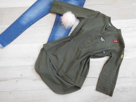 Dámska tmovo zelená košeľa s,, 38