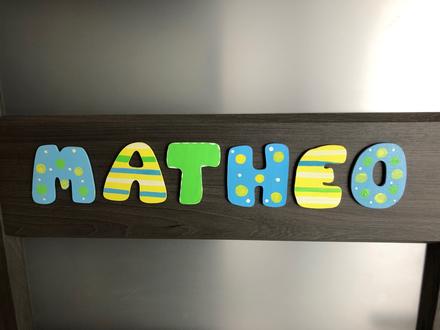 Matheo - menovka na dvere,