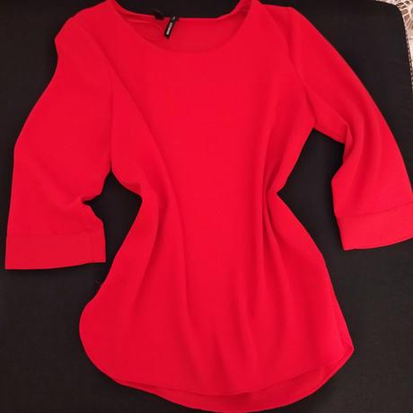 Blúzka červená., mango,xs