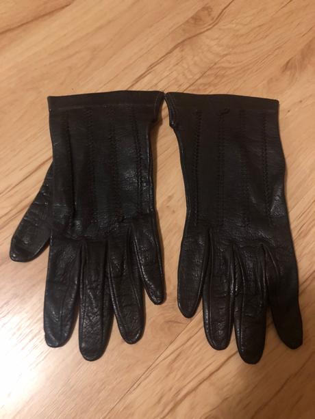 Kožené rukavičky veľkosť 7, s