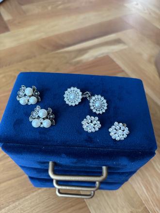 Náušnice perličky bižu, 