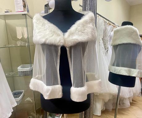 Pelerínkový šál - vhodný na spoločenské/ svadobné, 122