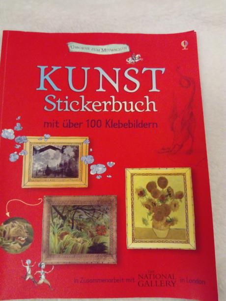 Kunst stickerbuch kniha s nalepkami, 