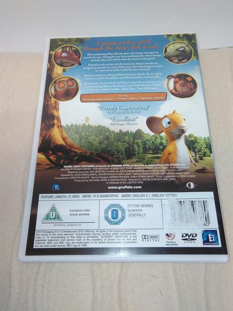 Dvd the gruffalo  au18, 