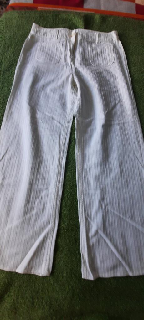 Nohavice biele vel.42, 42