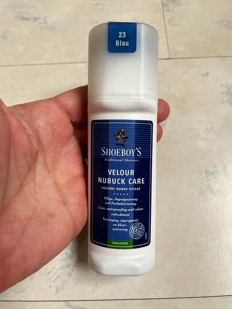 Modrá farba na brúsenú kožu/nubuk/semiš,