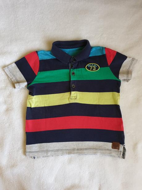 Farebná pásiková polokošeľa, f&f,92