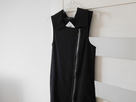 Šaty pružné v predu zips s vreckami -36/38, 36