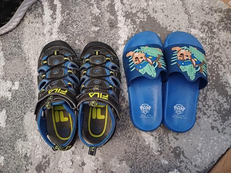 Sandále a šľapky - set spolu, veľk.31, fila,31