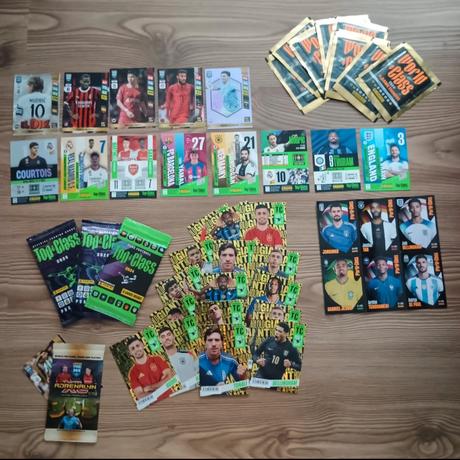 Futbalové karticky top class, world , adrenalyn,