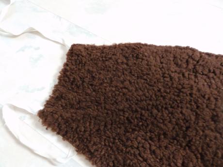 Kožušinový ľadvinový pás/ strihaný baran,