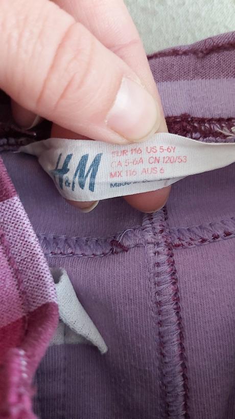 Legínové nohavice h&m 116, h&m,116