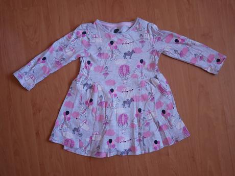 Bavlnené šaty s balónmi a slonmi, f&f,104