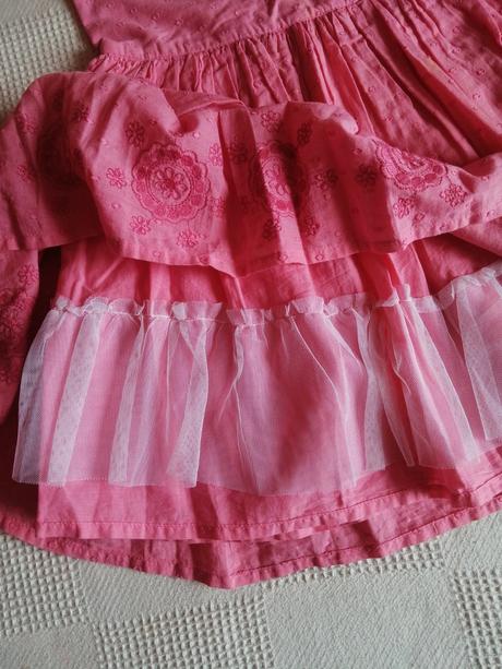 Ruzove saty s vysivanym spodkom siat., george,104