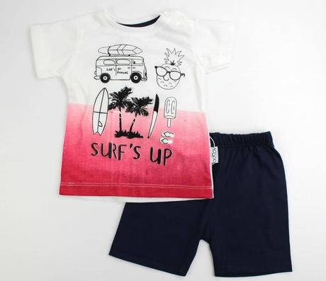 Letný komplet s nohavicami, 74 / 80 / 86