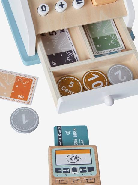 Drevená pokladnica a príslušenstvo, 