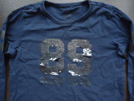 Dlhorukávové tričko s flitrami vel.11-12r., tcm,146