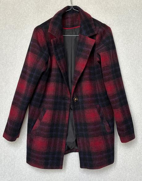 Károvaný kabátik, s