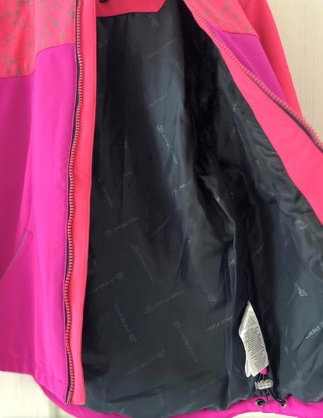 Hrubšia zateplena softshel bunda, alpine pro,164