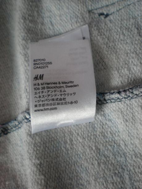 Modrá mikina, h&m,s