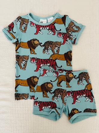 Letne pyzamo zn.h&m,velkost 110/116, h&m,116