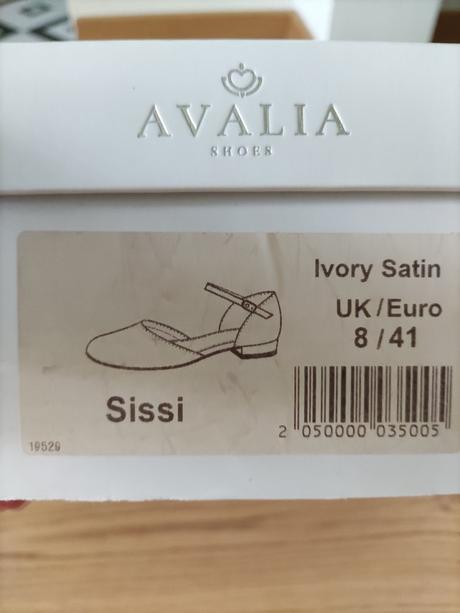 Svadobne baleriny ivory 41, ale skor 39/40, 40