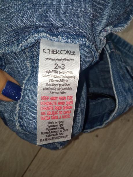 Dievčenská rifľová sukňa tenká (2-3r.), cherokee,98