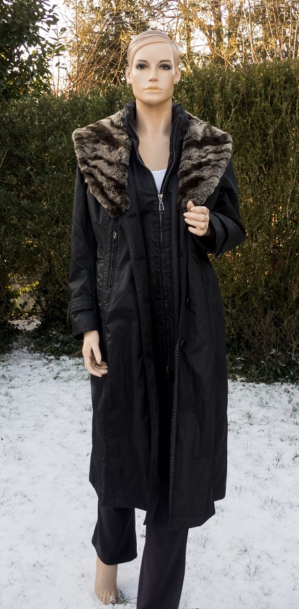 Nepremokavý a teplý zimný kabát, xl