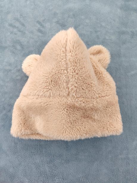 Bledo hnedá kožušinová zimná čiapka / baranica, 92