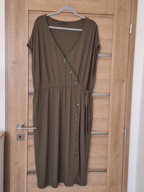 Khaki zelene šaty, xl