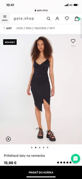 Čierne šaty na svadbu