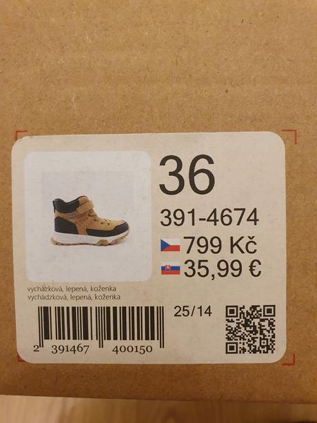 Prechodne topanky, baťa,36