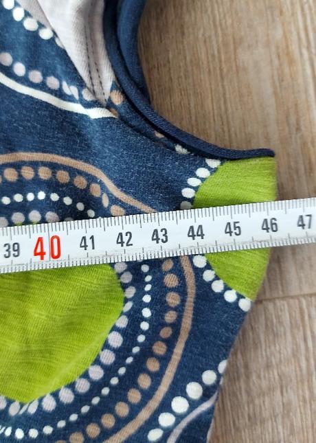 Modrozelené letné šaty boden, 40