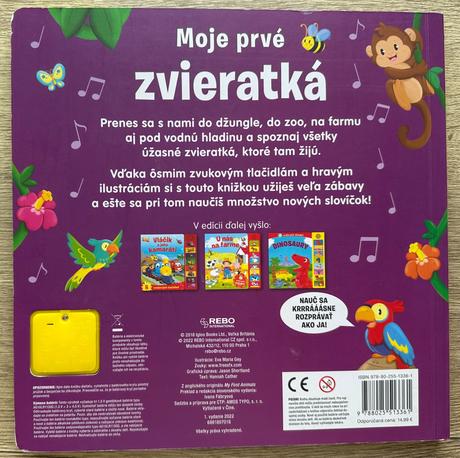 Kniha moje prvé zvieratká- zvuková knižka,