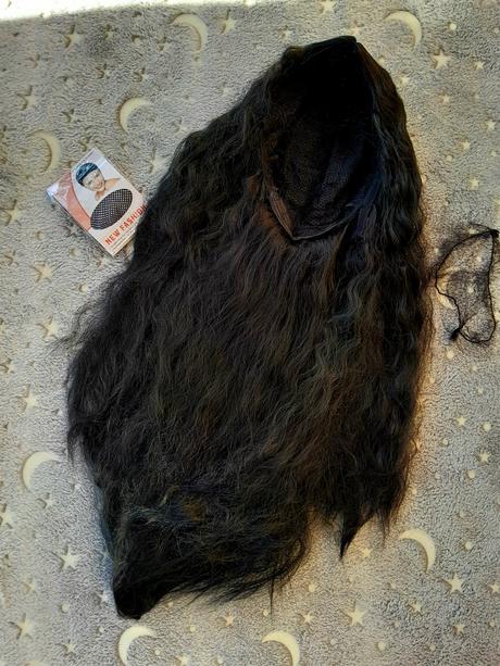 Čierna parochňa 60 cm, 