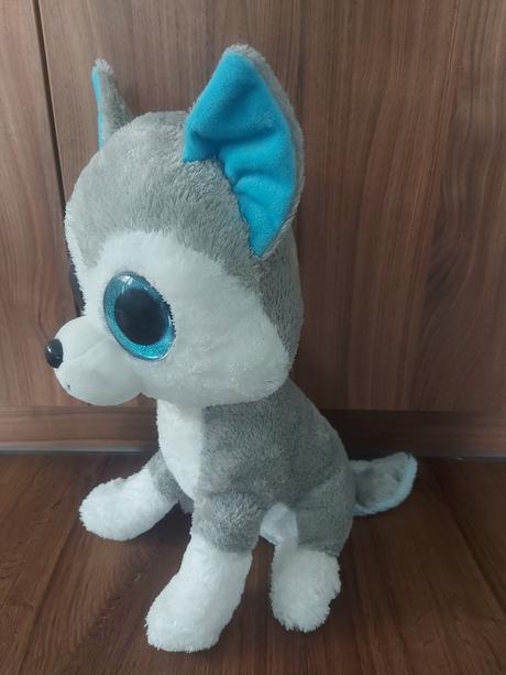 Velky plysovy husky 45 cm ty beanie, 