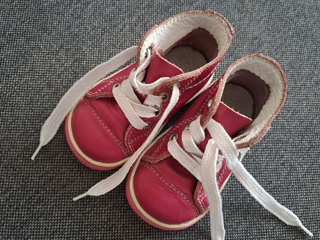 Kožené členkové topánočky pre dievčatko., fare,19