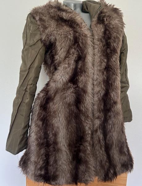 Bunda s kozusinovou vestou, m