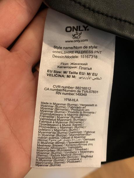 Šaty koženkove, only,m