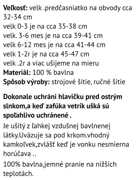 Ultraľahký čepček handmade, 74