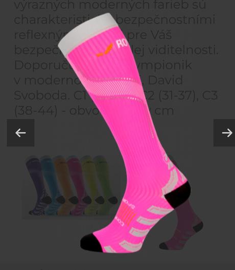 Kompresne bežecké podkolienky 36-38, 36