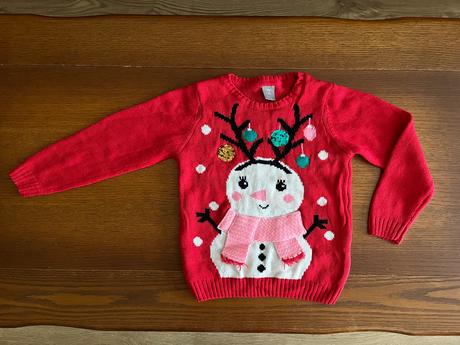 Vianočný pulóvrik so snehuliakom, kids,122