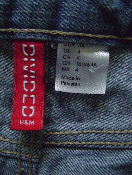 H&m divided riflové kraťasy vel.34/xs-s, h&m,xs