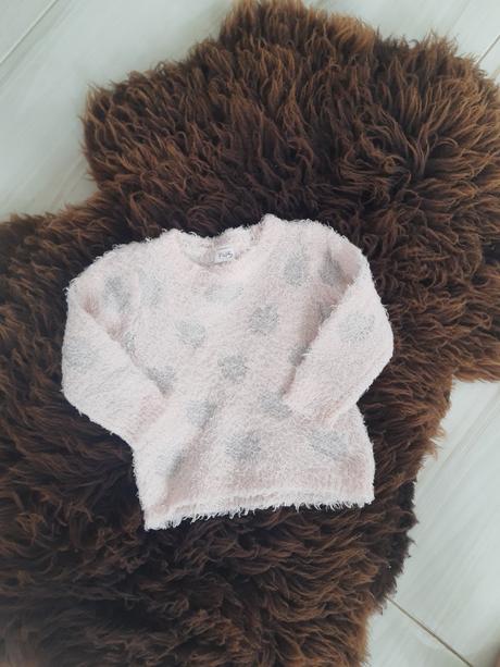 Detský huňatý svetrík 92, f&f,92