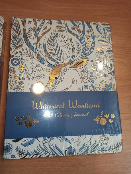Whimsical woodland colouring journal, 