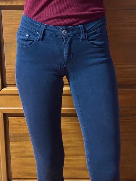 Tmavomodré rifle, tally weijl,xs