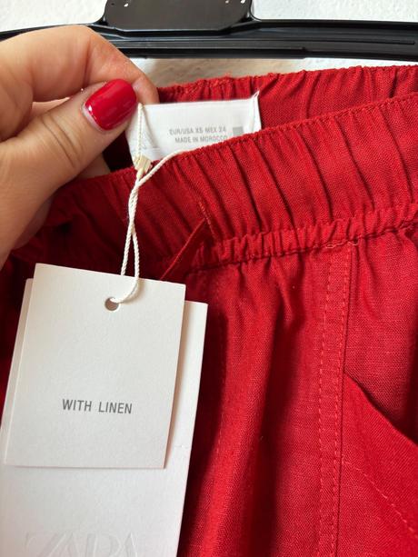 Zara lanove nohavice, zara,xs